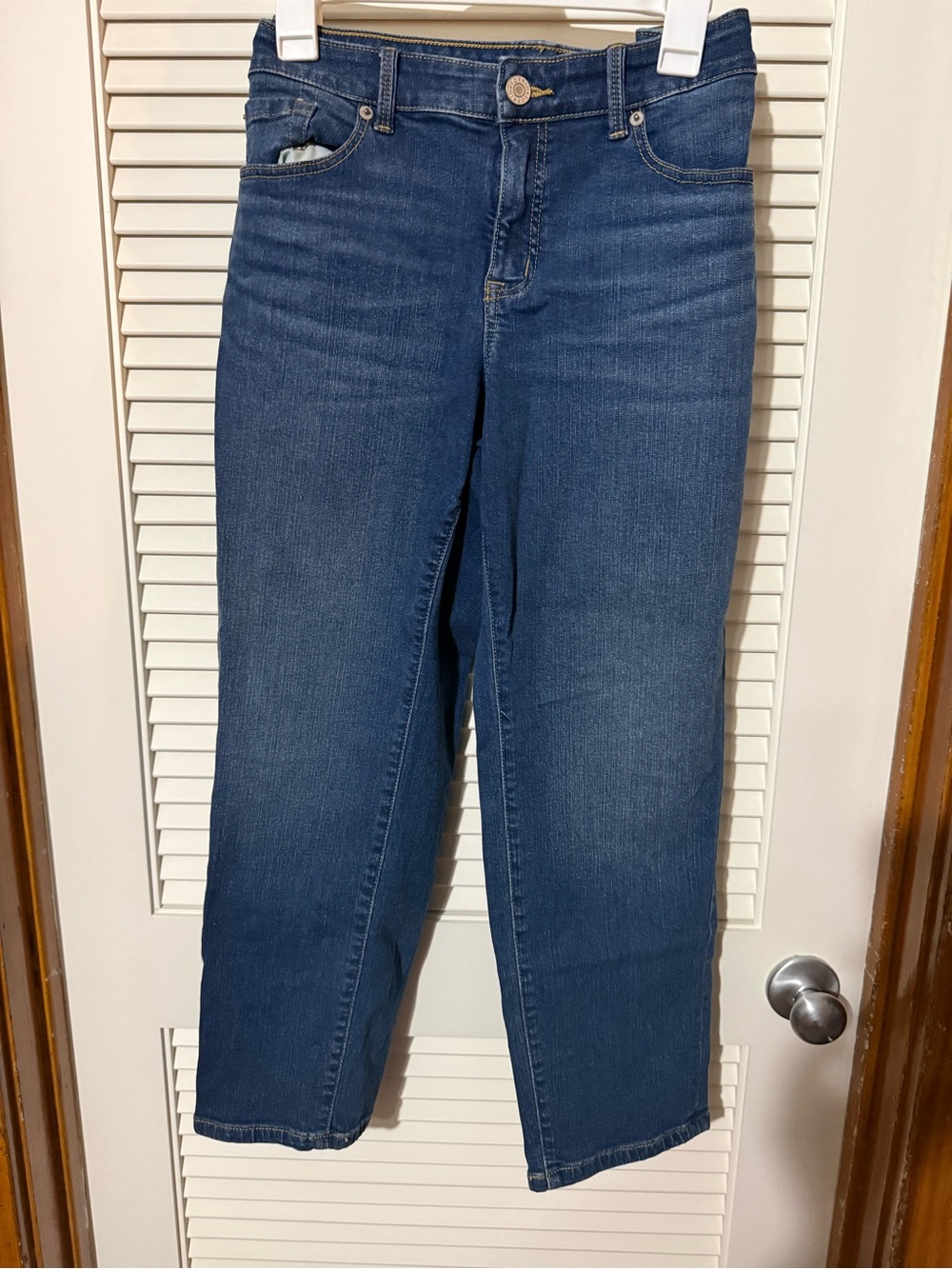 Perfect Boyfriend Ankle Vintage Stretch Jeans - Blue